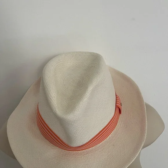 Hermes Ionis Stripes Bicolor Hat Island Girl Hat- Hermes Ribbon – Equestrian Team Apparel main image 3